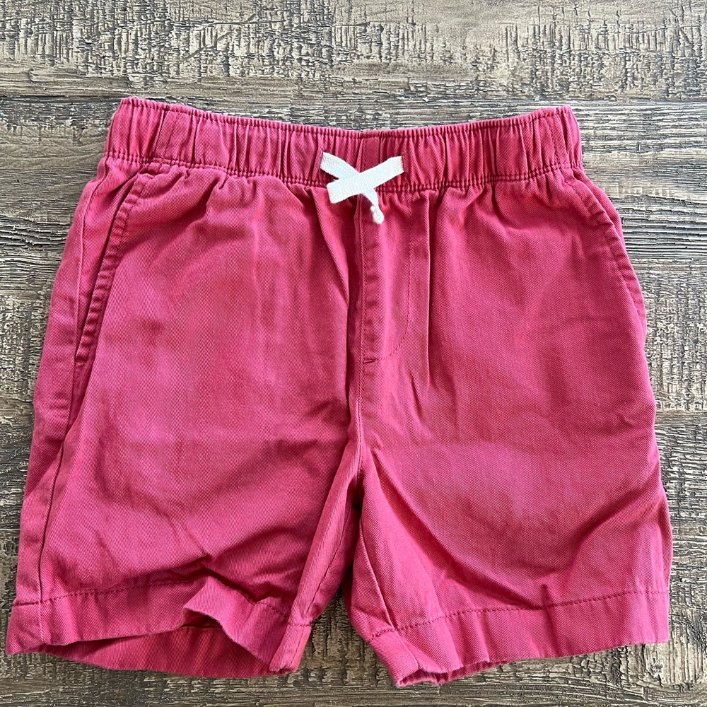 Crewcuts boys coral twill drawstring shots.
